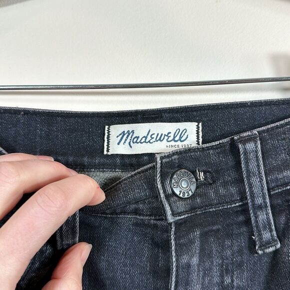 Madewell Dark Grey 10” High Riser Skinny Skinny Women Jeans Denim Size 26 - Picture 3 of 8